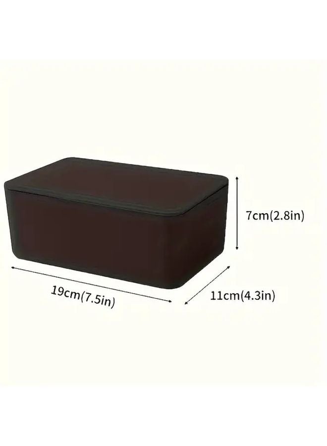 Black Wipes Dispenser Dustproof Flushable Tissue Holder for Kitchen Bathroom Office Desk - Image 4